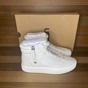 Ugg Olli High Top Leather Sneaker White - …
